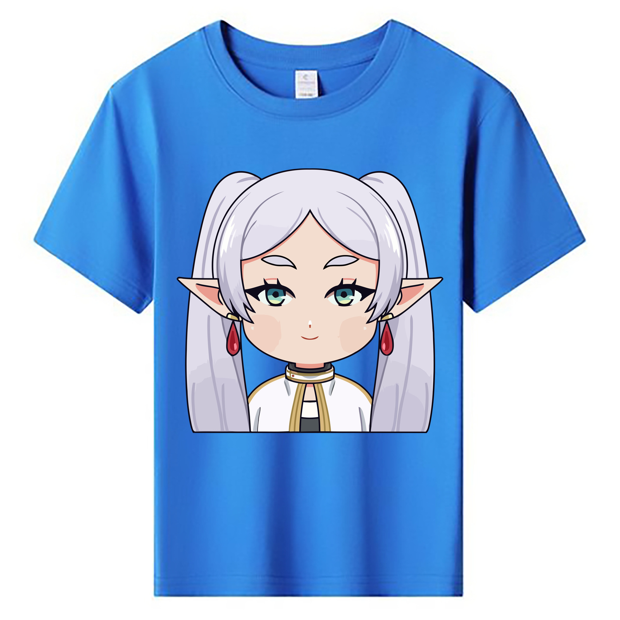 （画像用） 葬送のフリーレン Frieren 綿100％キッズTシャツ（フロントプリント）